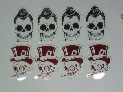 Skateboard Helmet Stickers printed by AStickerPrinting