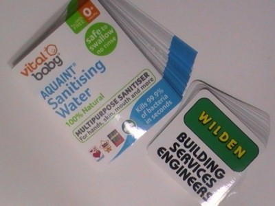 Personalized White Vinyl Stickers