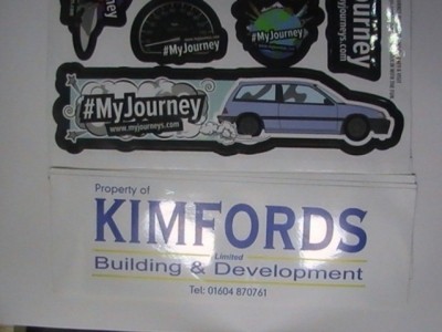 Rectangular Auto Stickers