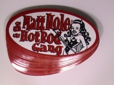 Oval Band Stickers