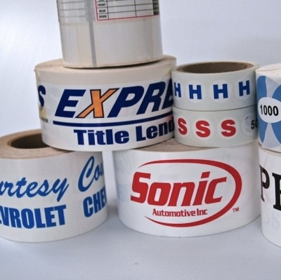Oval Roll Stickers