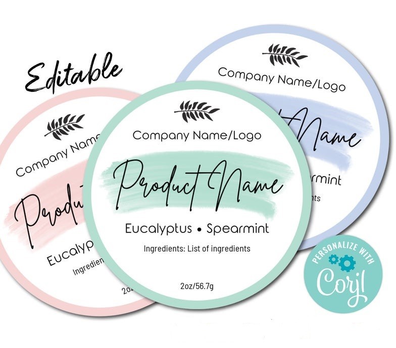 Round Candle Labels