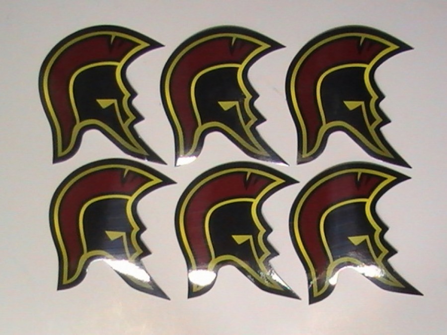 Octagon Helmet Stickers