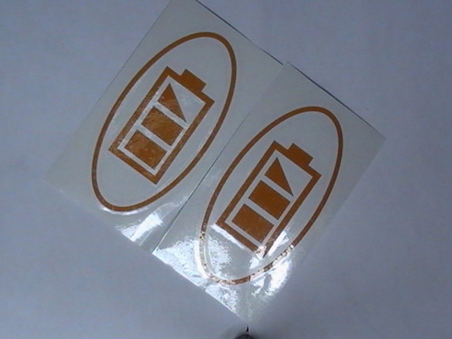 Oval Letter Cut Stickers