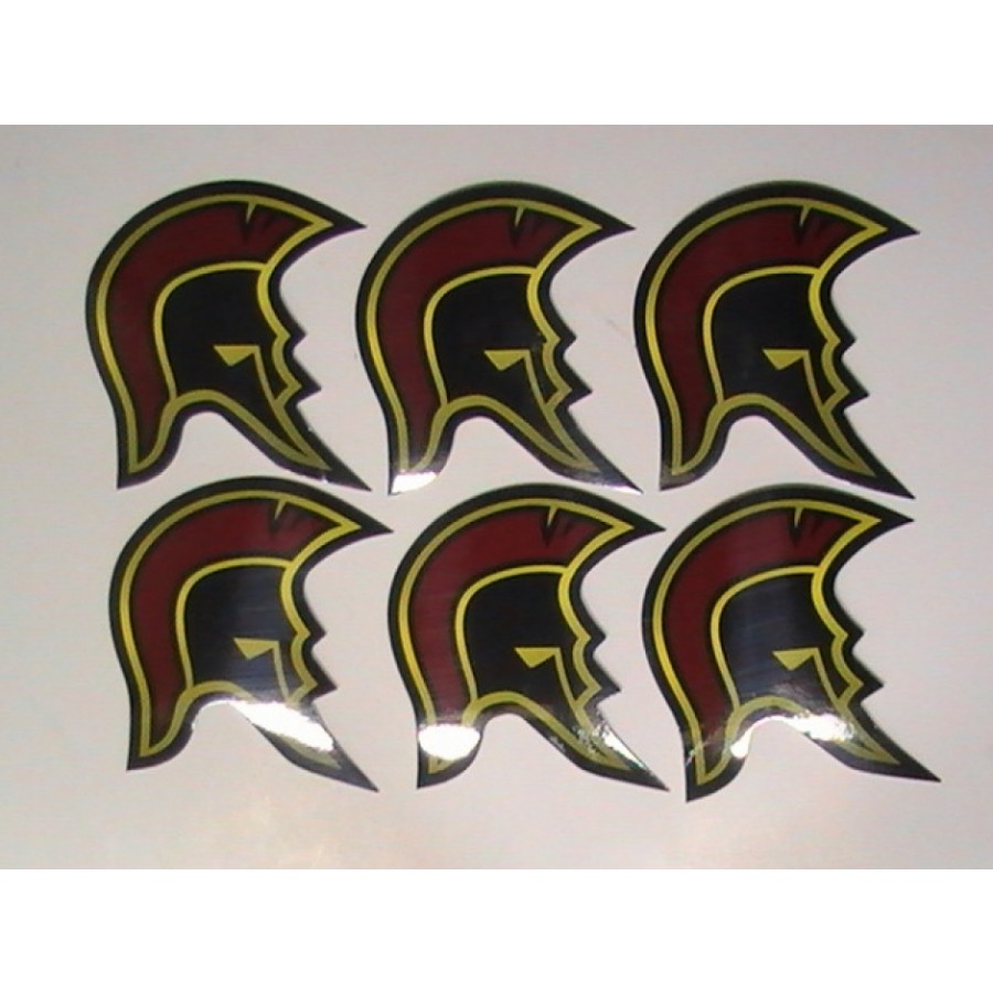 Octagon Helmet Stickers