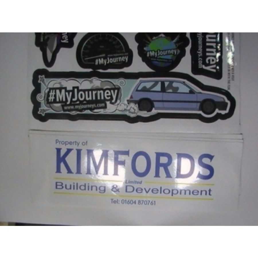 Rectangular Auto Stickers