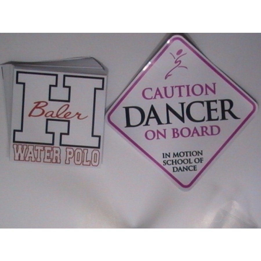 Square Clear Vinyl Stickers