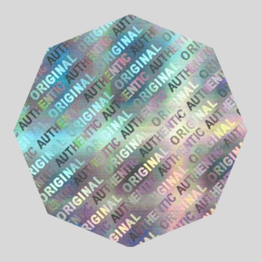 Octagon Hologram Stickers