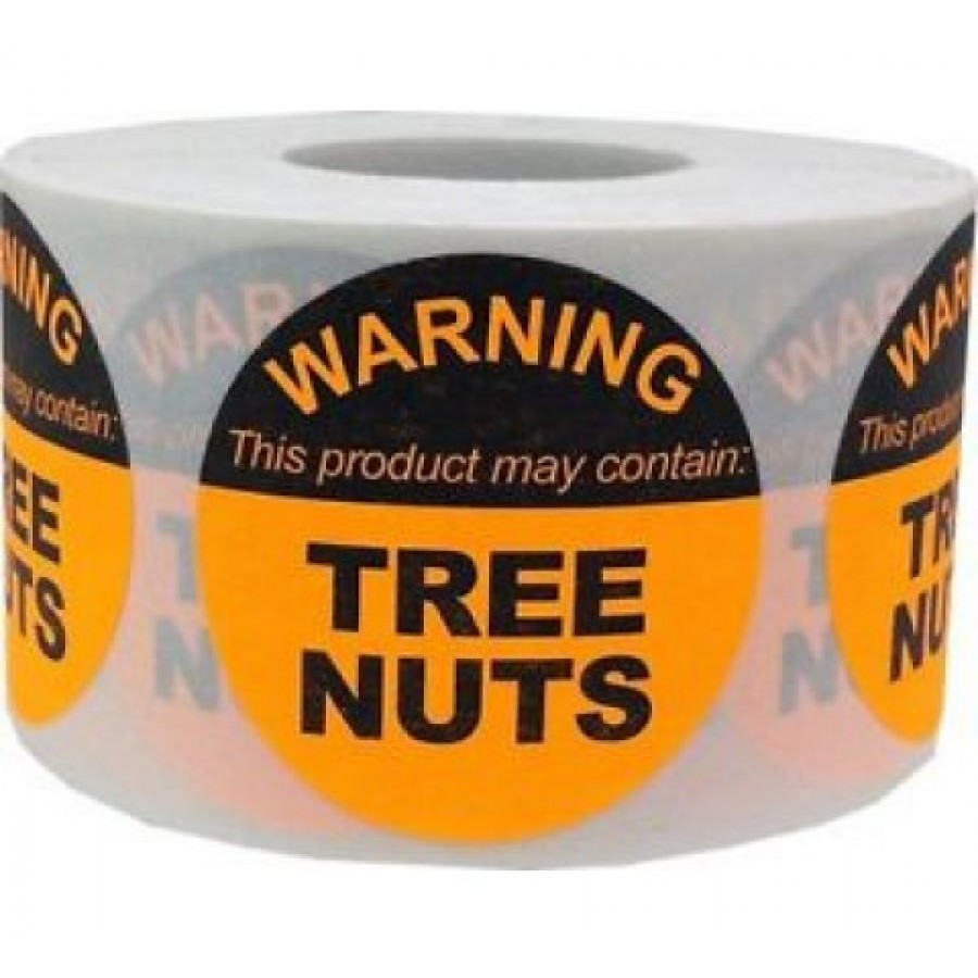 Round warning stickers