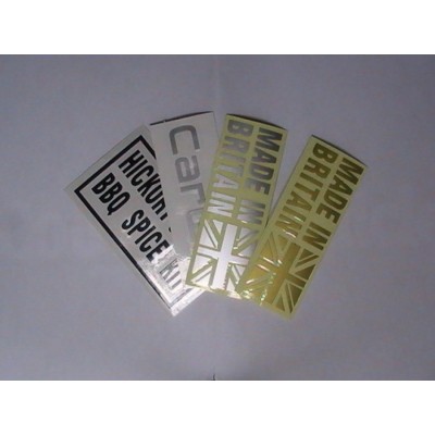 square Letter Cut Stickers