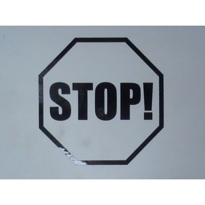 Octagon Letter Cut Stickers
