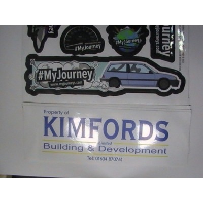 Rectangular Auto Stickers
