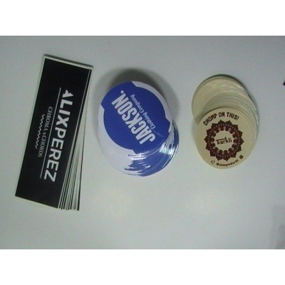 Round Auto Stickers