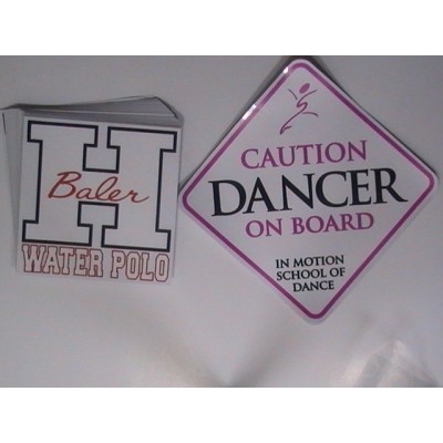 Square Clear Vinyl Stickers