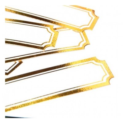 Die Cut Gold Labels