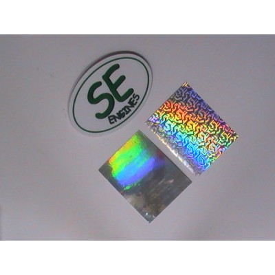 Oval Hologram Stickers