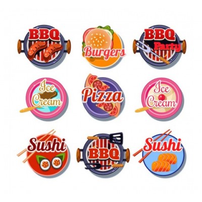 Round Food Labels