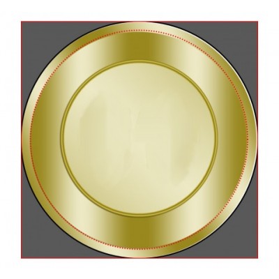 Round Gold Labels