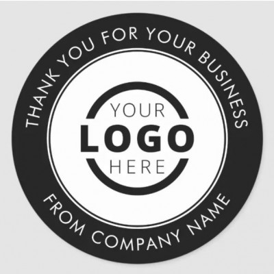 Round Business Logo Stickers