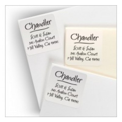 Square Clear Labels
