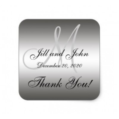 Square silver labels