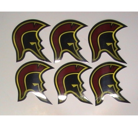 Octagon Helmet Stickers