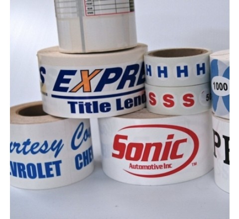 Oval Roll Stickers