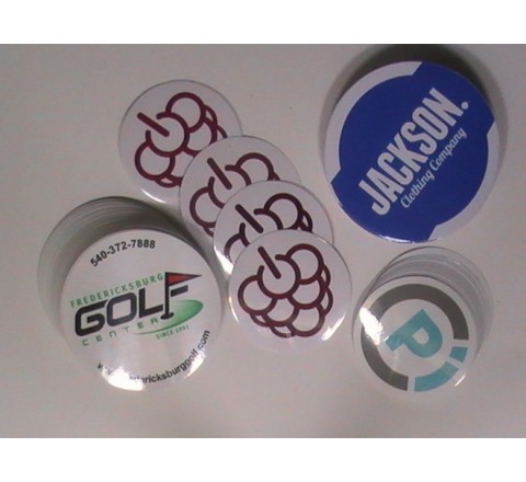 Round White Vinyl Stickers